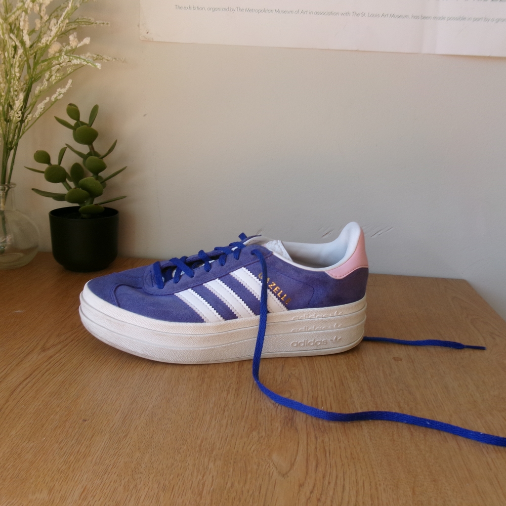 adidas Gazelle Bold Women's Sneakers in Blue, White & Pink